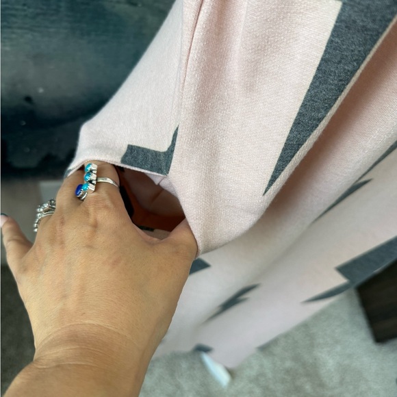 Easel | Lightening Bolt Comfy Long Dress - Picture 4 of 9